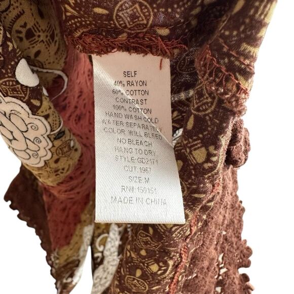 Ganji LA Boho Earthy Spaghetti Strap Maxi Dress - Picture 4 of 6